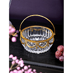 Корзиночка из прозрачного стекла с бронзовой ручкой Eden Garden варинант исполнения - 3 | Loft Concept в Твери