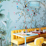 Обои ручная роспись Amazonia Duck Egg варинант исполнения - 5 | Loft Concept в Твери