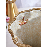 Ваза голубого цвета из фарфора с цветочным рисунком и бронзовой стрекозой Blue Garden варинант исполнения - 6 | Loft Concept в Твери