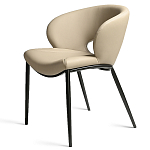 Стул обеденный кремовый из экокожи Futuristic Chair варинант исполнения - 1 | Loft Concept в Твери