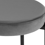 Табурет с мягким круглым сиденьем RIO Grey варинант исполнения - 3 | Loft Concept в Твери