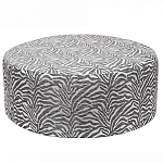 Пуф круглый с принтом Beige Jacquard варинант исполнения - 1 | Loft Concept в Твери