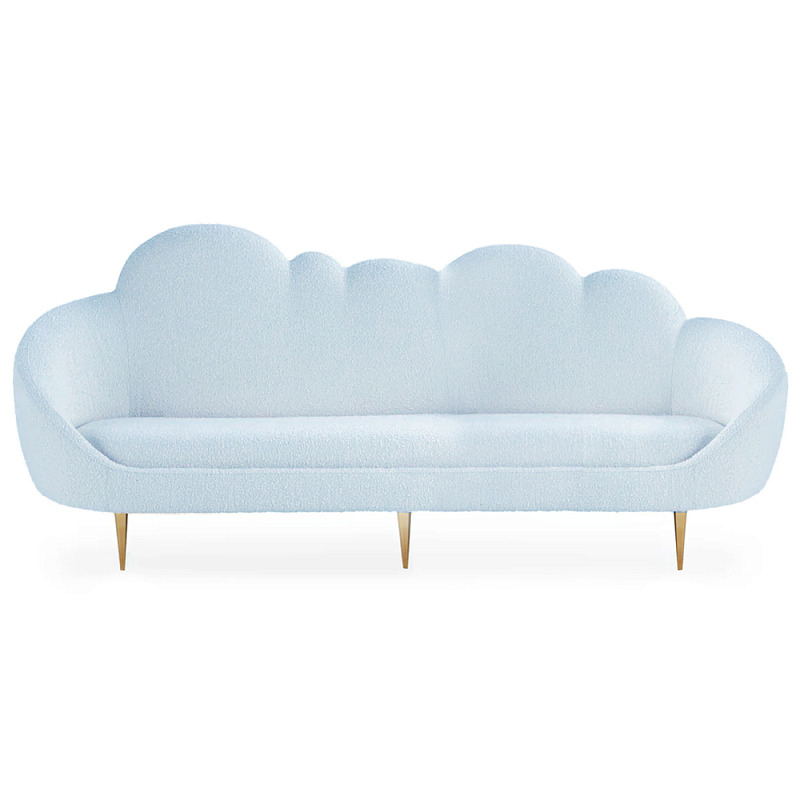 Уникальный  диван для детской Soft Cloud трехместный Голубой Белый Розовый Золотой в Твери | Loft Concept 