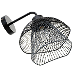 Бра с сетчатым металлическим абажуром Black Mesh Lampshade варинант исполнения - 4 | Loft Concept в Твери