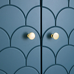 Шкаф двухдверный Scale Ornament Blue Wardrobe варинант исполнения - 8 | Loft Concept в Твери