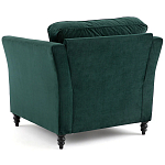 Кресло с обивкой из хлопкового велюра Porter Green Armchair варинант исполнения - 3 | Loft Concept в Твери