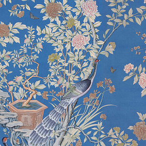 Обои ручная роспись Houghton Canton Blue