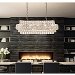 Люстра овальной формы хрустальная в неоклассическом стиле Majesty варинант исполнения - 8 | Loft Concept в Твери