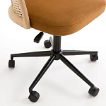 Офисное кресло из велюра и ротанга Eilwen Rattan Wicker Chair варинант исполнения - 5 | Loft Concept в Твери