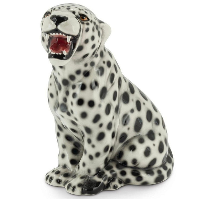 Статуэтка Cheetah Белый Черный Коричневый Статуэтка Cheetah Белый Черный Коричневый в Твери | Loft Concept