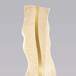 Торшер с изогнутым каркасом Golden Wave варинант исполнения - 3 | Loft Concept в Твери