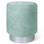 Пуф мятный велюр на металлическом основании Golden Belt варинант исполнения - 1 | Loft Concept в Твери