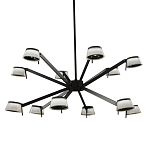 Люстра черного цвета на штанге Noir Supernova варинант исполнения - 1 | Loft Concept в Твери