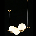 Люстра подвесная светодиодная Jagna 2 Gold and White варинант исполнения - 3 | Loft Concept в Твери