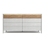 Комод 8 ящиков с подсветкой на рельефном фасаде Warm Industrial варинант исполнения - 1 | Loft Concept в Твери