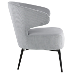 Современное мягкое кресло на металлических ножках Rakush Grey варинант исполнения - 5 | Loft Concept в Твери