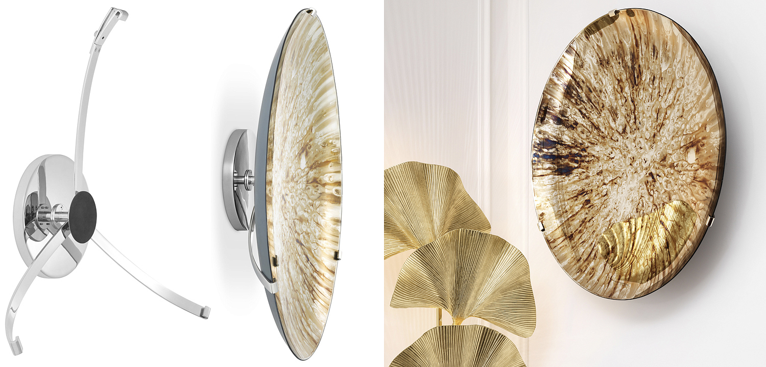 Настенный декор Eichholtz Wall Object Laguna S antique gold - Loft-Concept в Твери