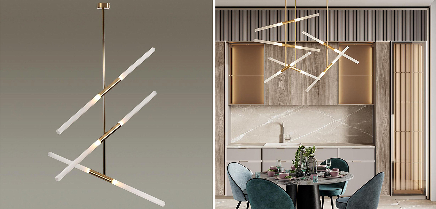 Светильник Gold Delta Light 6 lamp Светильник Gold Delta Light 6 lamp - Loft-Concept в Твери
