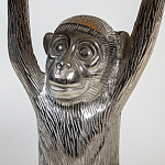 Столик с подстольем в виде обезьянки Bombay Nickel варинант исполнения - 4 | Loft Concept в Твери