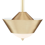 Подвесной светильник светодиодный конусообразный Сone Shaped Gold Pendant варинант исполнения - 2 | Loft Concept в Твери