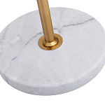 Торшер с мраморным столиком и золотым плафоном Ezio Floor Lamp варинант исполнения - 4 | Loft Concept в Твери