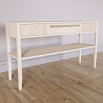 Дизайнерская Консоль с полкой и ящиком Primo Светлый дуб варинант исполнения - 2 | Loft Concept в Твери