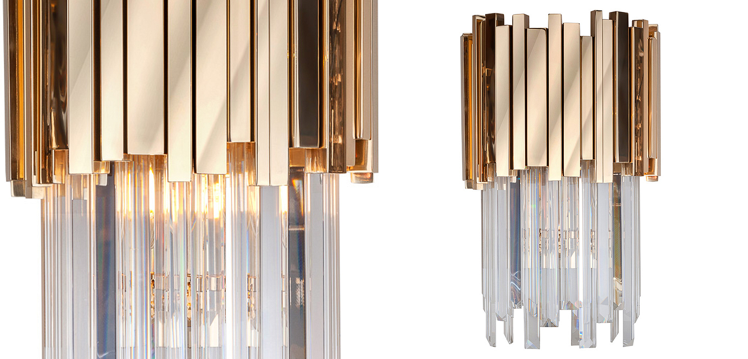 Бра Luxxu Modern Cascade Wall Lamp Gold 40 Бра Luxxu Modern Cascade Wall Lamp Gold 40 - Loft-Concept в Твери