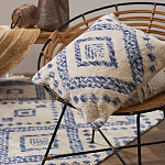 Чехол на подушку с узором в этно-стиле Blue Ikat варинант исполнения - 5 | Loft Concept в Твери