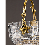 Конфетница с бронзовой ручкой и фарфоровой птичкой на крышке Eden Garden варинант исполнения - 6 | Loft Concept в Твери