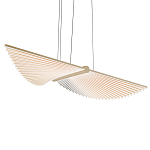 Люстра в виде распахнутых крыльев из тонких металлических планок Flight of Freedom варинант исполнения - 1 | Loft Concept в Твери