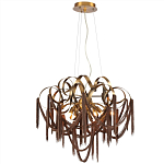 Люстра подвесная с переплетенными металлическими лентами и цепочками Atlantis Chain варинант исполнения - 2 | Loft Concept в Твери