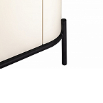 ТВ-тумба белая с чёрной столешницей с 2-мя дверками и ящиком San Marco варинант исполнения - 6 | Loft Concept в Твери