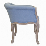 Кресло низкое в стиле прованс Louis French Armchair light blue flax варинант исполнения - 1 | Loft Concept в Твери