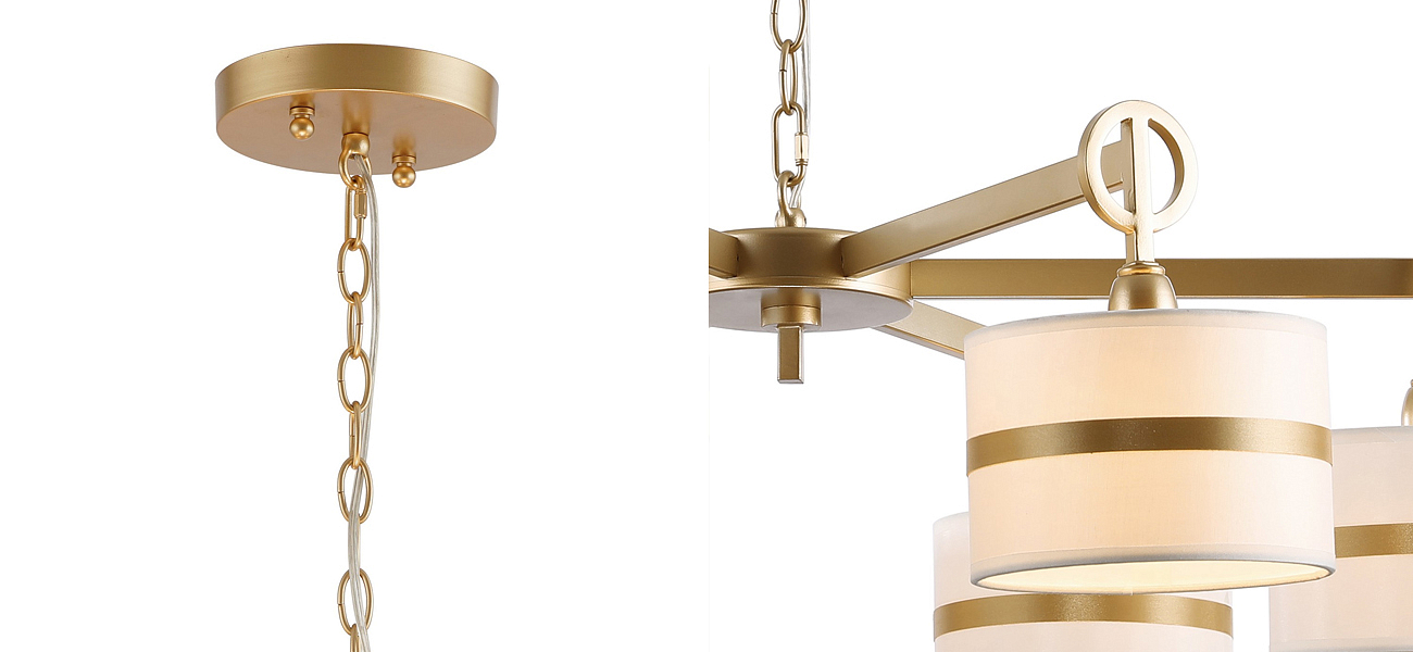 Люстра цвета матовое золото GUENAEL - Loft-Concept в Твери