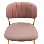 Стул Singer Chair без подлокотников Розовый Велюр варинант исполнения - 5 | Loft Concept в Твери