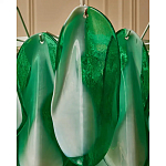 Люстра из стеклянных зеленых лепестков Petalled Illuminator варинант исполнения - 7 | Loft Concept в Твери