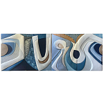 Арт-объект ручной работы Blue Abstraction из 4-х панелей варинант исполнения - 5 | Loft Concept в Твери
