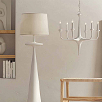 Торшер белый с фигурным каркасом Bleached Element варинант исполнения - 3 | Loft Concept в Твери