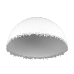 Подвесной светильник в форме купола белого цвета с ажурной бахромой Tactile Line варинант исполнения - 6 | Loft Concept в Твери