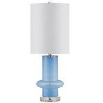 Настольная лампа из стекла с высоким абажуром Column варинант исполнения - 3 | Loft Concept в Твери