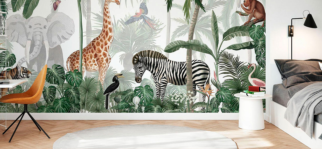 Обои ручная роспись Jungle Jive Обои ручная роспись Jungle Jive - Loft-Concept в Твери
