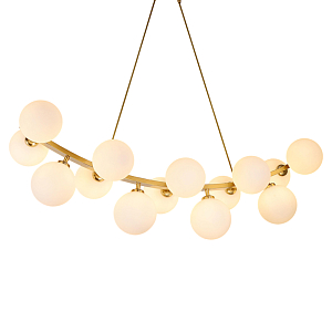 Люстра подвесная с белыми лампами в форме шара Felicitat