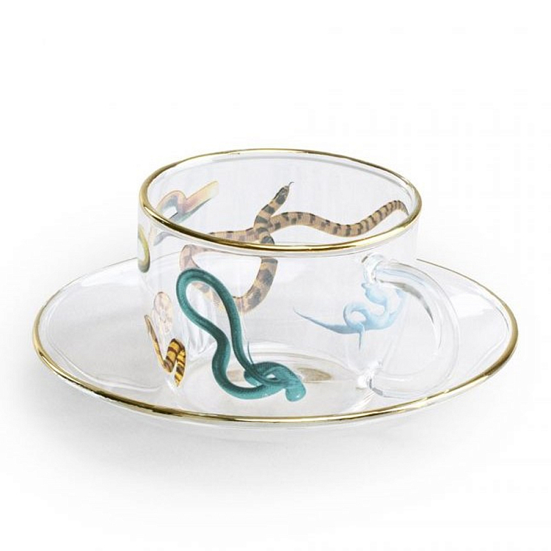 Кофейная пара Seletti Snakes Прозрачный Мульти Кофейная пара Seletti Snakes Прозрачный Мульти в Твери | Loft Concept