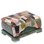 Шкатулка с мозаикой из натуральных камней Stone Casket варинант исполнения - 1 | Loft Concept в Твери