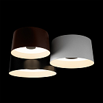 Потолочный светильник с 3-мя цилиндрическими абажурами черного белого и коричневого цвета Urban Dome варинант исполнения - 4 | Loft Concept в Твери