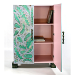 Премиальный Шкаф Defoliation двухстворчатый роспись зеленые листья  варинант исполнения - 3 | Loft Concept в Твери