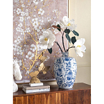 Ваза фарфоровая с узким горлышком и синими цветочными мотивами Independence варинант исполнения - 4 | Loft Concept в Твери