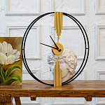 Часы настенные круглые из металла Mirror Tower Clock варинант исполнения - 3 | Loft Concept в Твери