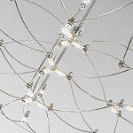 Люстра подвесная с тонкой металлической конструкцией цвета хром Quasar варинант исполнения - 5 | Loft Concept в Твери