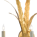 Бра с каркасом в виде пучка золотых перьев Bunch of Feathers варинант исполнения - 1 | Loft Concept в Твери